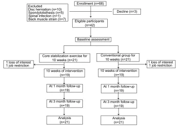 Figure 1 Flow of participants through the study.