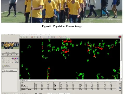 Figure 6 Analyzed image for population demography 