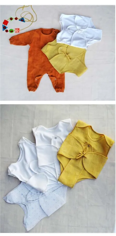Fig.8. Collection "Flavalba. Clothing and natural baby linen ", Thesis for the Fashion Design Degree (graduate students  Simona Cupido, Sephora  Maria Di Paolo), a.a