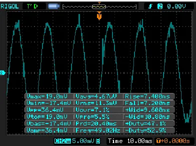 Figure 7 Output of Voltage Transformer 
