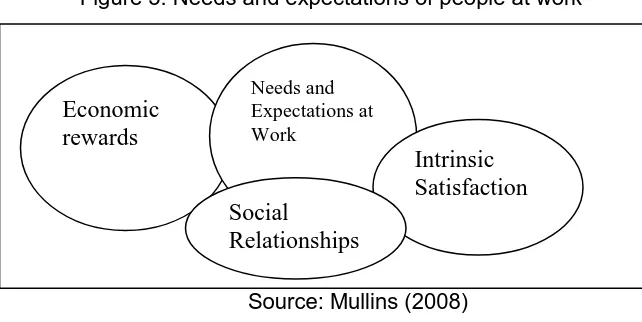 Figure 3: Needs and expectations of people at work 