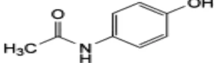 Figure [1]: Chemical structure of Paracetamol. 