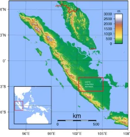Fig. 2 The Map of South Sumatera Province, Indonesia  