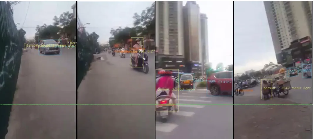Fig. 3. Experimental results in public areas. 