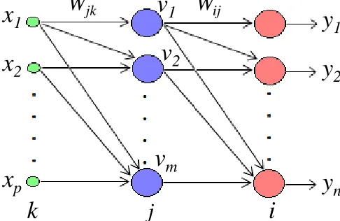 Fig. 1. Architecture of single-layer feed forward network. 