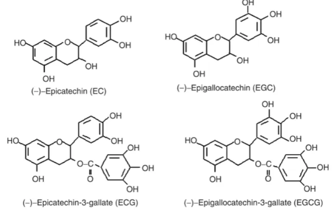 Figure 1. Some important tea catechins. 
