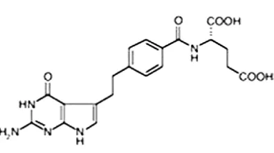 Fig. 1: Chemical structure of pemetrexed