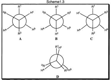 Table 1.2 vicinal proton-proton coupling constants (Hz) in acyclic alkanes