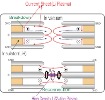 Figure 1. Schematic diagram of counter-facing coaxial plasma focus system.