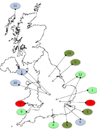 Figure 2   Regional coverage of installations