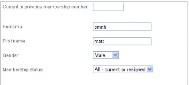 Figure 17 - Edit Membership Details 