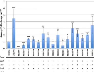 FIG 1 CT production profiles of single-SNP strains and double-, triple-, and quadruple-SNP combination strains