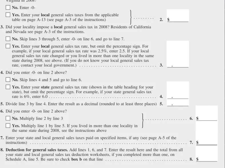 table on page A-13 (see page A-3 of the instructions) 2. $