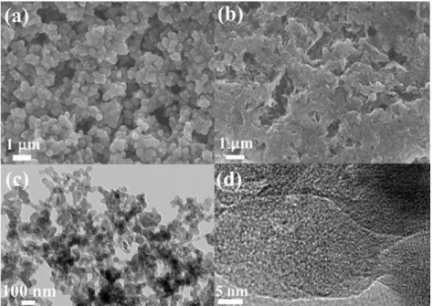 Figure S4. The SEM images of TCN  (a) and TF (b),  as well as the TEM images of  the precursor of T 111  (c, d)