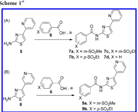 Table 1. N-Substituted 4-(Pyridin-2-yl)thiazole-2-amine Derivativesb