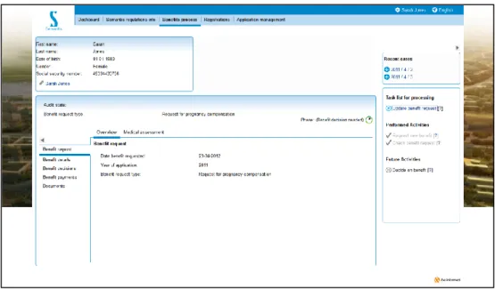 Figure 10: Be informed automatically decides what information is required from  the citizen through an intelligent dialogue