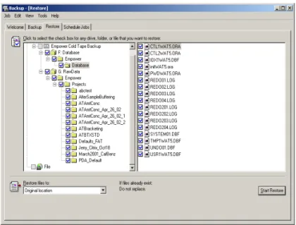 Figure 3-6  Cold Tape Backup Set Structure, Windows 2000