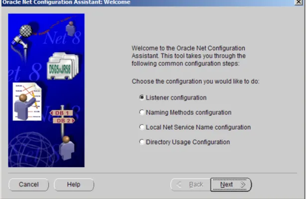 Figure 3-7  Oracle Net Configuration Assistant: Welcome Page