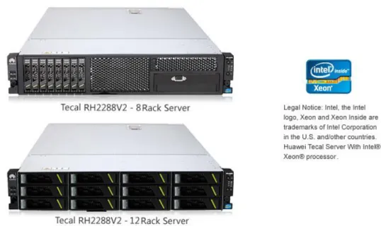 Figure 3-2  HUAWEI Tecal RH2288 V2 Series Rack Server 
