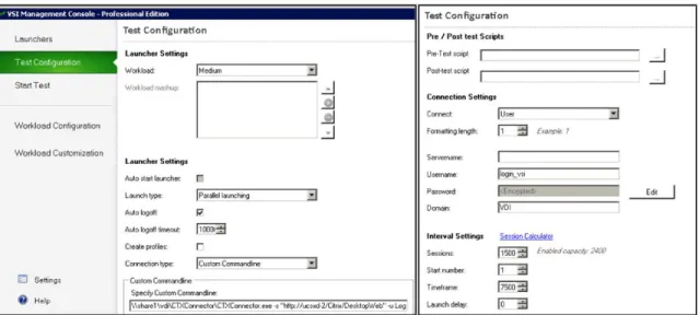 Figure 13:   Login VSI Medium Workload Test Configuration 