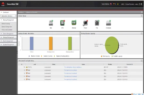 Figure 4-1 Main page of the HDP3500E ISM management interface 