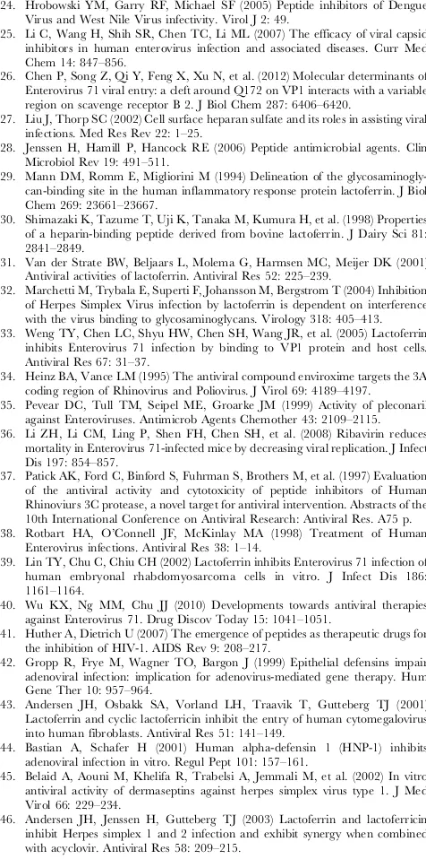 Table S1VP1 protein sequences among enteroviruses.Contributed reagents/materials/analysis tools: YFC ELT KMS CLP.(DOC)Wrote the paper: CWT