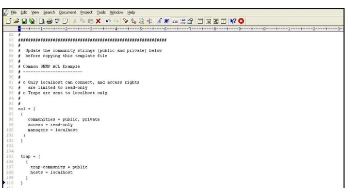 Figure 17: Uncommenting the code block   7.  Next, edit the code block to suit your environment