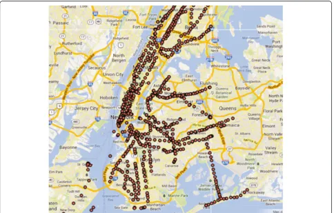 Figure 1 PathoMap sample sites to date. A map of New York City with sample sites indicated as red circles.