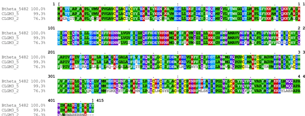 FIG 5 Multiple sequence alignment of theTranslated nucleotide sequences were aligned to the B