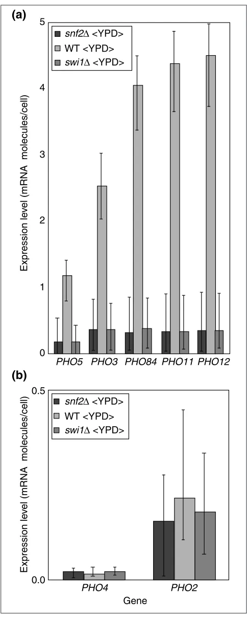 Figure 8Estimates of absolute gene-expression level, in molecules per cell,