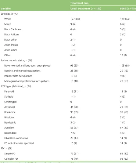TABLE 5 Summary of participant characteristics at baseline by trial arm (continued)