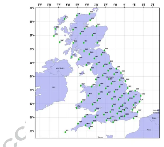 Fig. 1  The network used for the global DD GPS daily solution on 12/01/2014 Experimental Results 