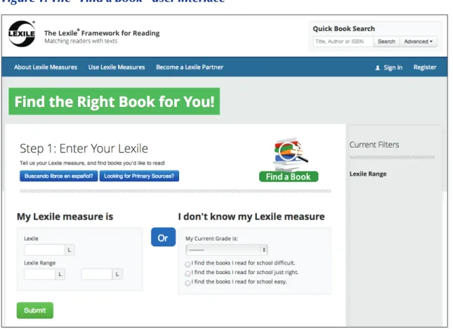 Figure 1: The “Find a Book” user interface