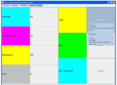 Fig. 12. Clouding user interface of the system prototype 