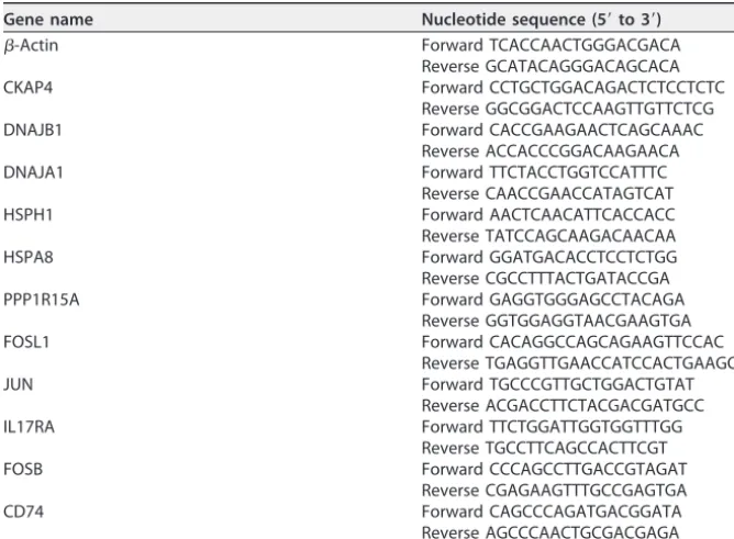 TABLE 3 Primers for RT-qPCR