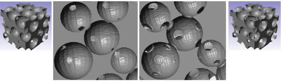 Figure 2 shows images of the structures generated through DEM and that they closely replicate “real” structures as presented in the CT images in Figure 1