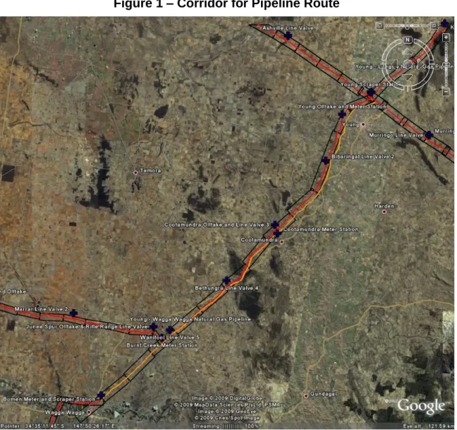 Figure 1 – Corridor for Pipeline Route 