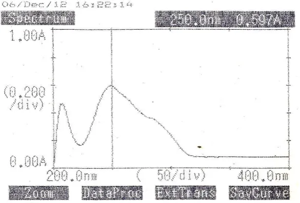 Figure 6.1.  max of leflunomide in phosphate buffer (pH7.4). 
