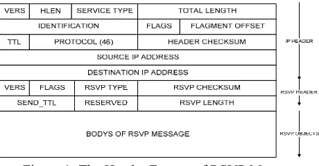 Figure 1: The Header Format of RSVP Message  