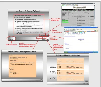 Fig. 9 Slides implementing the proposed exercise for mutation analysis application