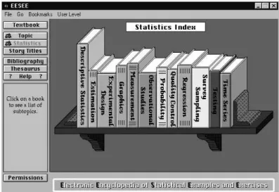 Figure 3. Statistics Index.