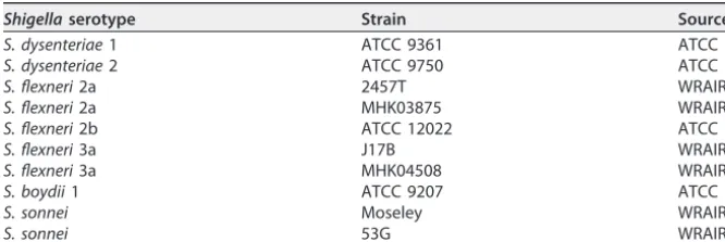 TABLE 1 Bacterial strains used in the study