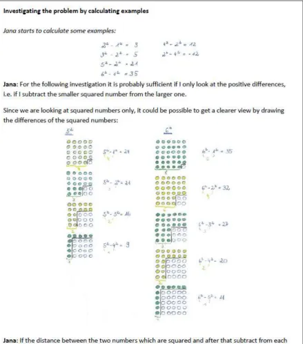 Fig. 3 Part of the heuristic worked example presented to one learner from the dyad. 
