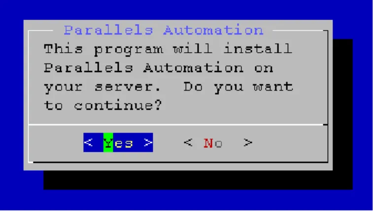 Figure 1: POA Management Node Installation Wizard 1  Click Yes to continue.  