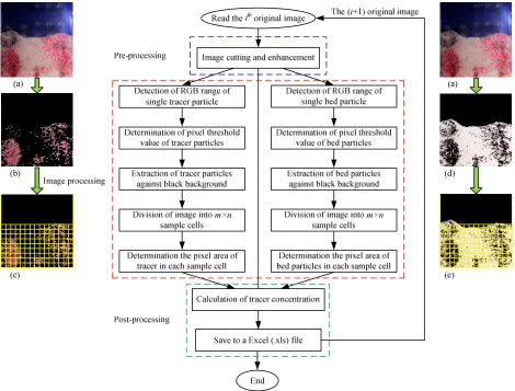 Figure 1 Flow chart of an image batch processing algorithm for calculating tracer 