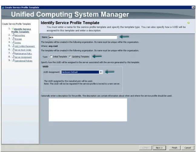 Figure 32 Identify a Service Profile Template