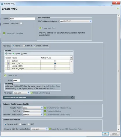 Figure 36 Configuring vNIC eth2