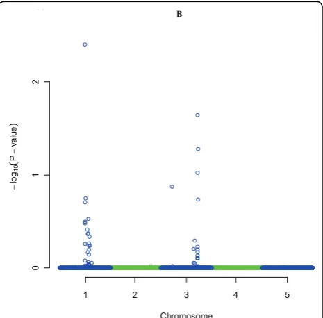 Figure 1 GRAMMAR results for quantitative trait without (A).