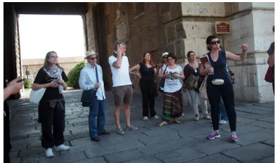 Figure 5. Predeﬁned walk by expert tour guide, engagement #5