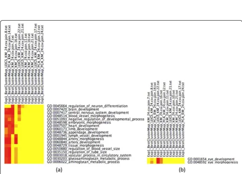 Figure 2 CIM cluster 22 with relaxedentire CIM contains 74 GO categories). The input cluster for the present CIM is the same as for Figure 1